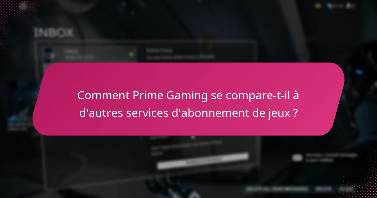 Quels objets exclusifs sont disponibles via Prime Gaming ?